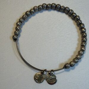 Alex and Ani Silver Beaded Charm Bracelet